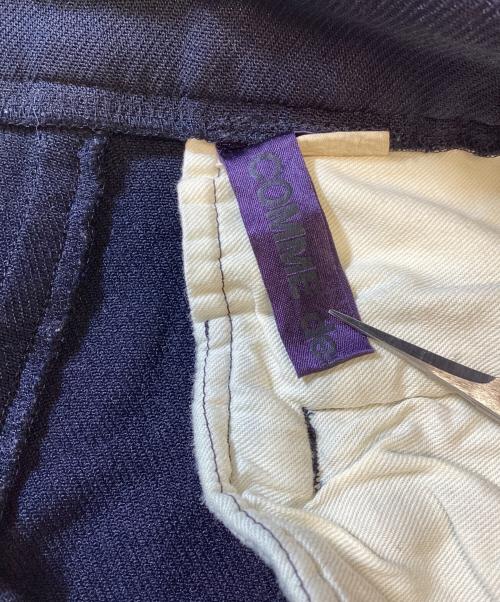 COMME des GARCONS（コムデギャルソン）COMME des GARCONS (コムデギャルソン) ポリ縮絨 クロップド キュロットパンツ ネイビー サイズ:XSの古着・服飾アイテム