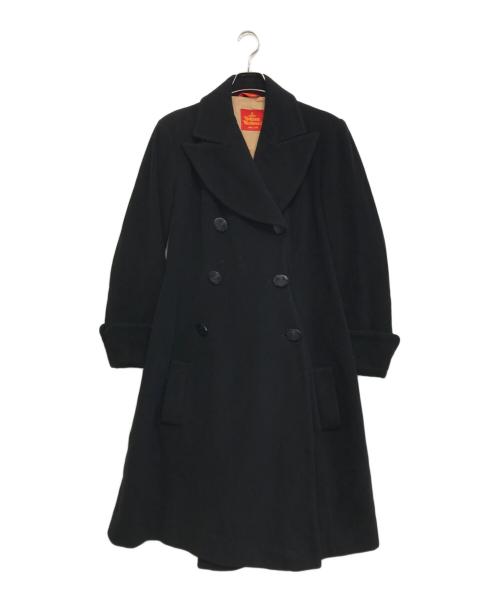 Vivienne Westwood（ヴィヴィアンウエストウッド）Vivienne Westwood (ヴィヴィアンウエストウッド) オーブボタンウールロングコート ネイビー サイズ:44の古着・服飾アイテム