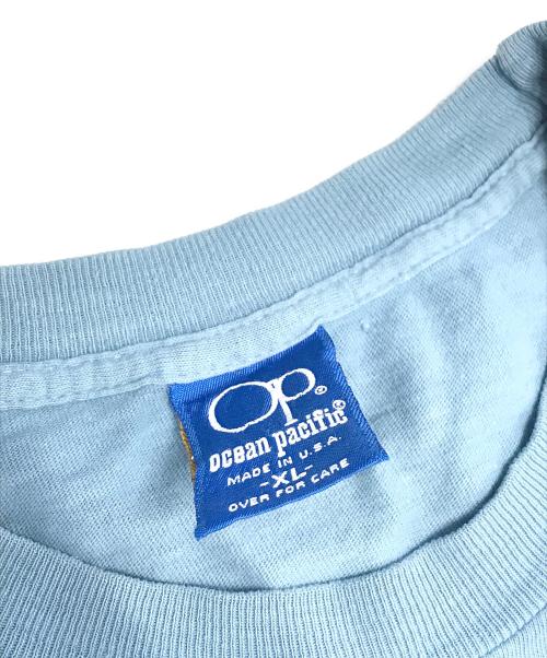 Ocean Pacific（オーシャンパシフィック）Ocean Pacific (オーシャンパシフィック) プリントTシャツ スカイブルー サイズ:XL　　　の古着・服飾アイテム