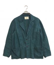 OUTIL（ウティ）の古着「リネンジャケット」｜グリーン