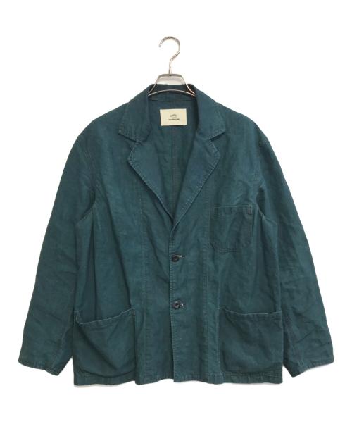 OUTIL（ウティ）OUTIL (ウティ) リネンジャケット グリーン サイズ:2の古着・服飾アイテム