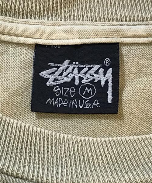 stussy（ステューシー）stussy (ステューシー) プリントTシャツ ベージュ サイズ:Mの古着・服飾アイテム