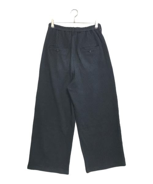 ANCELLM（アンセルム）ANCELLM (アンセルム) Cut Stripe Easy Slacks ブラック サイズ:1の古着・服飾アイテム