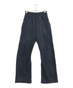 Omar Afridiオマールアフリディ）の古着「Knee darted flare trousers」｜ブラック