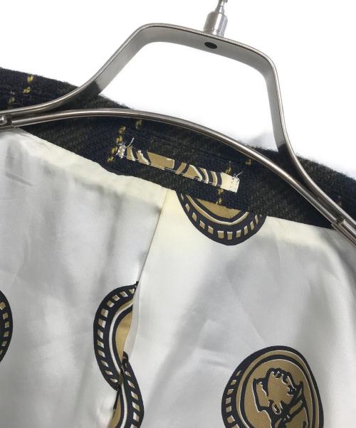 NIGOLD（ニゴールド）NIGOLD (ニゴールド) ツイードテーラードジャケット グリーン サイズ:46の古着・服飾アイテム