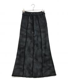 PRANK PROJECT（プランクプロジェクト）の古着「アウトシームスウェットマキシスカート」｜ブラック