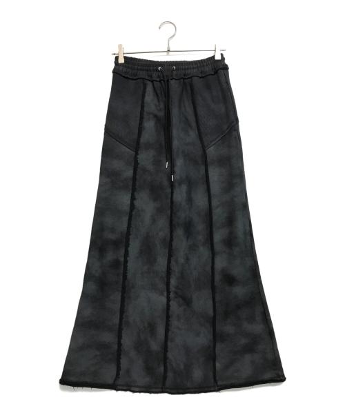 PRANK PROJECT（プランクプロジェクト）PRANK PROJECT (プランクプロジェクト) アウトシームスウェットマキシスカート ブラック サイズ:36の古着・服飾アイテム