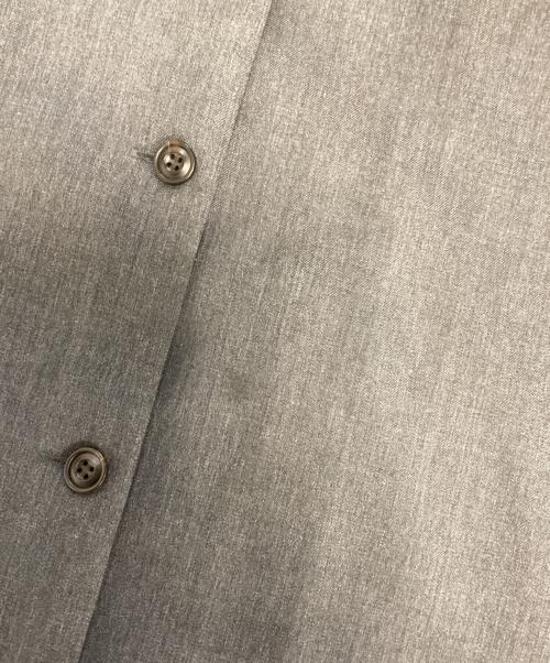 mizuiro-ind（ミズイロインド）mizuiro-ind (ミズイロインド) スタンドカラーフレアジレ ワンピース グレー サイズ:表記なしの古着・服飾アイテム