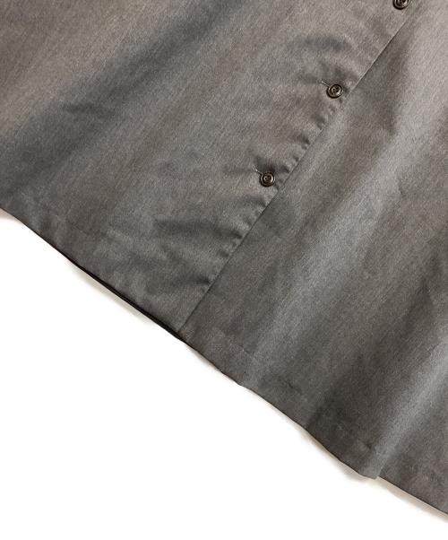 mizuiro-ind（ミズイロインド）mizuiro-ind (ミズイロインド) スタンドカラーフレアジレ ワンピース グレー サイズ:表記なしの古着・服飾アイテム