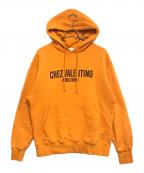 VALENTINOヴァレンティノ）の古着「プルオーバーパーカー」｜オレンジ