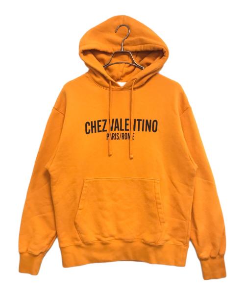 VALENTINO（ヴァレンティノ）VALENTINO (ヴァレンティノ) プルオーバーパーカー オレンジ サイズ:XSの古着・服飾アイテム