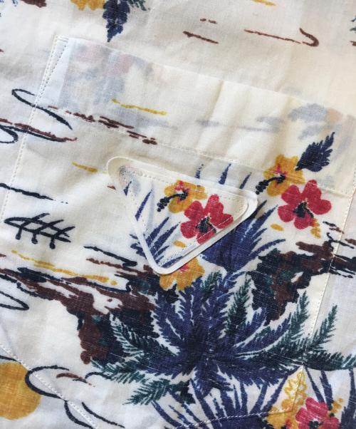 PRADA（プラダ）PRADA (プラダ) プリントコットン ボウリングシャツ アイボリー サイズ:Sの古着・服飾アイテム