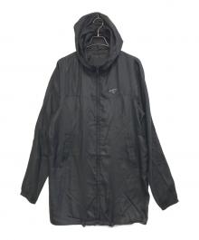 PRADA（プラダ）の古着「トライアングルプレートシルクコート」｜ブラック