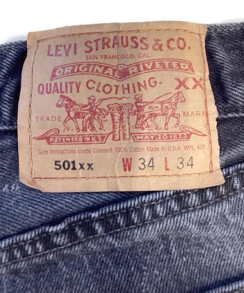 LEVI'S（リーバイス）LEVI'S (リーバイス) 後染めブラックデニム ブラック サイズ:W34 L34の古着・服飾アイテム