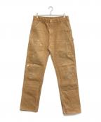 CarHarttカーハート）の古着「ダブルニーダックパンツ」｜ブラウン