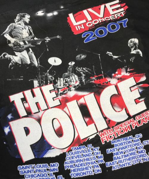 バンドTシャツ（バンドTシャツ）バンドTシャツ (バンドTシャツ) 00s THE POLICE(ポリス) バンドTシャツ ブラック サイズ:不明の古着・服飾アイテム