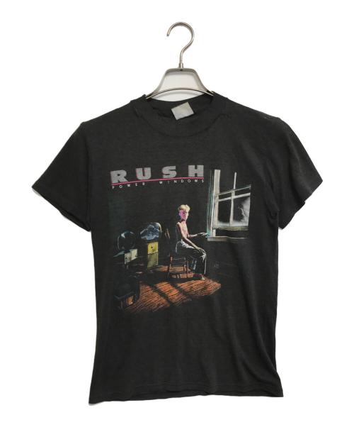 バンドTシャツ（バンドTシャツ）バンドTシャツ (バンドTシャツ) 80s RUSH(ラッシュ) バンドTシャツ ブラック サイズ:表記なしの古着・服飾アイテム