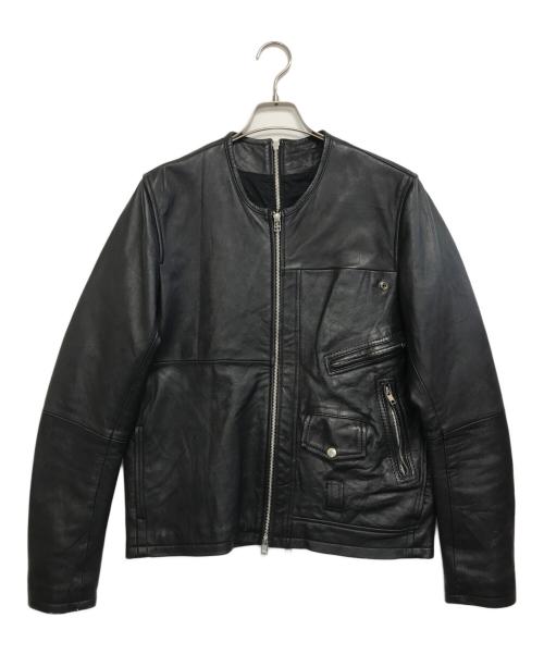 TALKING ABOUT THE ABSTRACTION（トーキング アバウト ジ アブストラクション）TALKING ABOUT THE ABSTRACTION (トーキング アバウト ジ アブストラクション) レザージャケット ブラック サイズ:3の古着・服飾アイテム