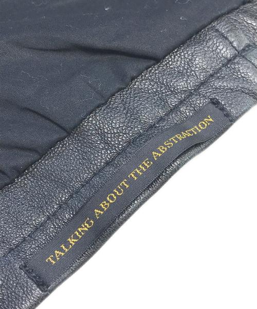 TALKING ABOUT THE ABSTRACTION（トーキング アバウト ジ アブストラクション）TALKING ABOUT THE ABSTRACTION (トーキング アバウト ジ アブストラクション) レザージャケット ブラック サイズ:3の古着・服飾アイテム