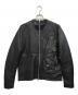 TALKING ABOUT THE ABSTRACTION（トーキング アバウト ジ アブストラクション）の古着「レザージャケット」｜ブラック