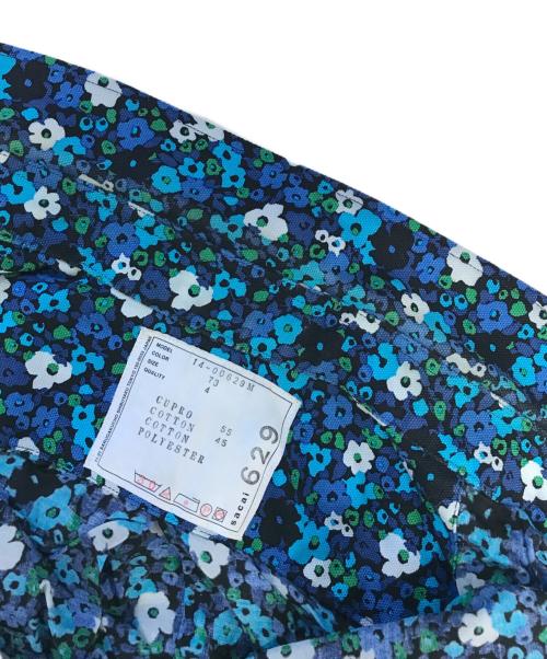 sacai（サカイ）sacai (サカイ) フラワープリント ドローストリングシャツ ブルー サイズ:4の古着・服飾アイテム