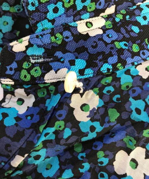 sacai（サカイ）sacai (サカイ) フラワープリント ドローストリングシャツ ブルー サイズ:4の古着・服飾アイテム