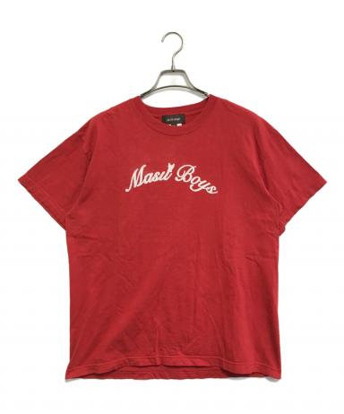 中古・古着通販】masu (エムエーエスユー) “MASU BOYS” T-SHIRT レッド