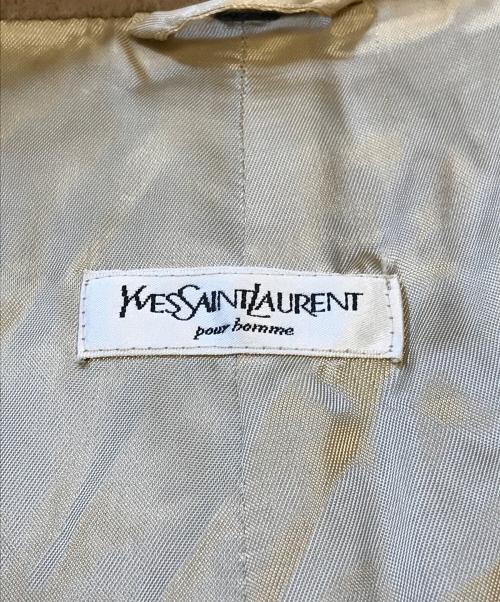 Yves Saint Laurent（イヴサンローラン）Yves Saint Laurent (イヴサンローラン) アルパカ&ウールコート ベージュ サイズ:表記なしの古着・服飾アイテム