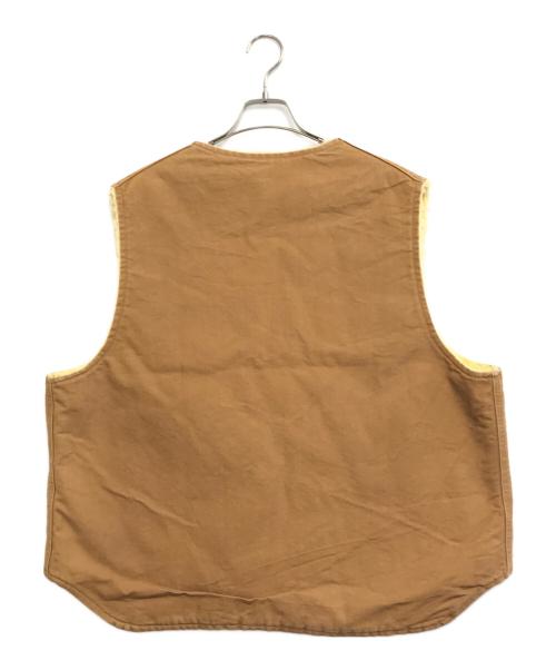 CarHartt（カーハート）CarHartt (カーハート) 裏ボアダックベスト ブラウン サイズ:XXLの古着・服飾アイテム