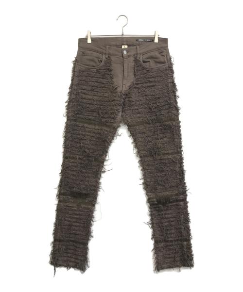 1017 ALYX 9SM（テンセブンティーン アリクス ナインエスエム）1017 ALYX 9SM (アリクス) blackmeans (ブラックミーンズ) Distressed Denim ブラウン サイズ:表記なしの古着・服飾アイテム