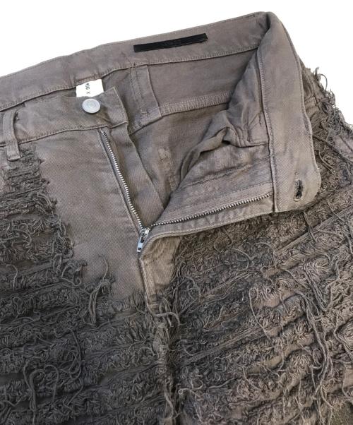 1017 ALYX 9SM（テンセブンティーン アリクス ナインエスエム）1017 ALYX 9SM (アリクス) blackmeans (ブラックミーンズ) Distressed Denim ブラウン サイズ:表記なしの古着・服飾アイテム