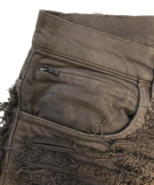 1017 ALYX 9SM（テンセブンティーン アリクス ナインエスエム）1017 ALYX 9SM (アリクス) blackmeans (ブラックミーンズ) Distressed Denim ブラウン サイズ:表記なしの古着・服飾アイテム