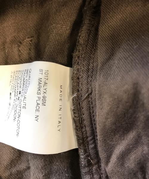 1017 ALYX 9SM（テンセブンティーン アリクス ナインエスエム）1017 ALYX 9SM (アリクス) blackmeans (ブラックミーンズ) Distressed Denim ブラウン サイズ:表記なしの古着・服飾アイテム