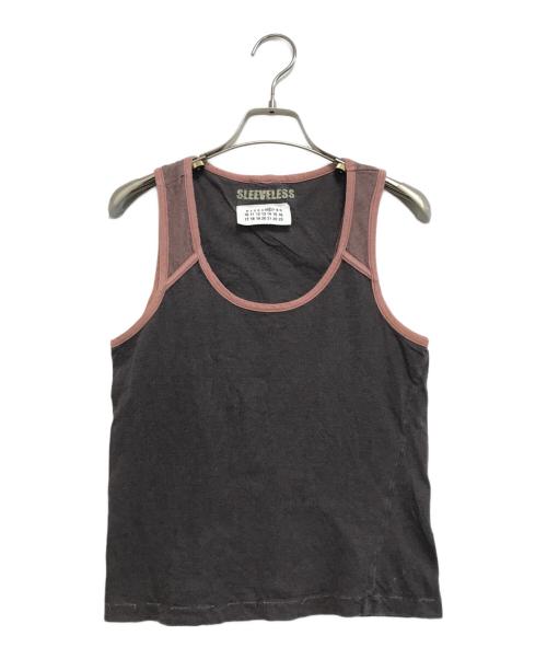 MM6（エムエムシックス）MM6 (エムエムシックス) タンクトップ ブラウン サイズ:Sの古着・服飾アイテム