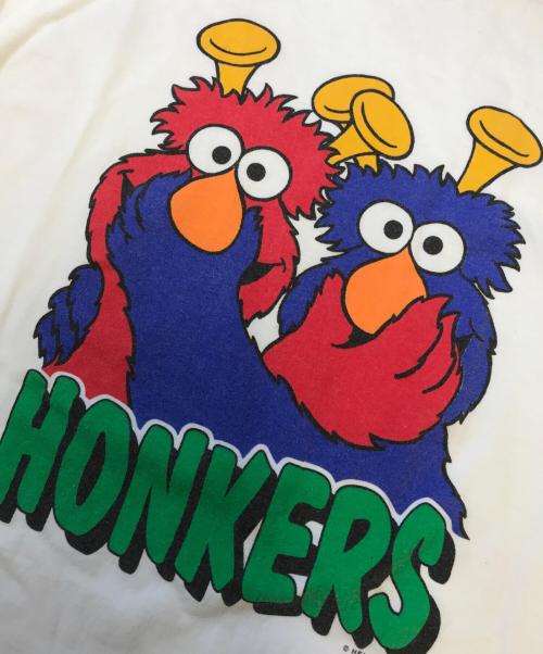 キャラクターTシャツ（キャラクターTシャツ）キャラクターTシャツ (キャラクターTシャツ) 90s HONKERS(ホンカー) キャラクターTシャツ ホワイト サイズ:XLの古着・服飾アイテム