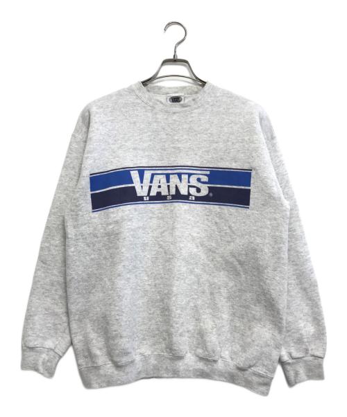 VANS（ヴァンズ）VANS (バンズ) 両面プリントスウェット グレー サイズ:Mの古着・服飾アイテム