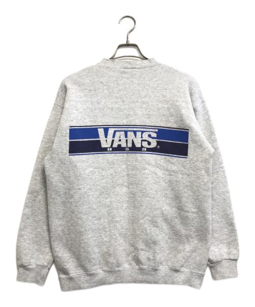 VANS（ヴァンズ）VANS (バンズ) 両面プリントスウェット グレー サイズ:Mの古着・服飾アイテム