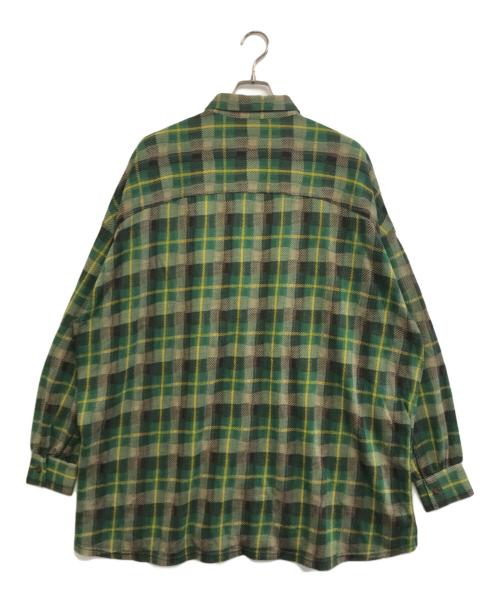 Hysteric Glamour（ヒステリックグラマー）Hysteric Glamour (ヒステリックグラマー) STILL CRAZY ビッグシャツ グリーン サイズ:FREEの古着・服飾アイテム