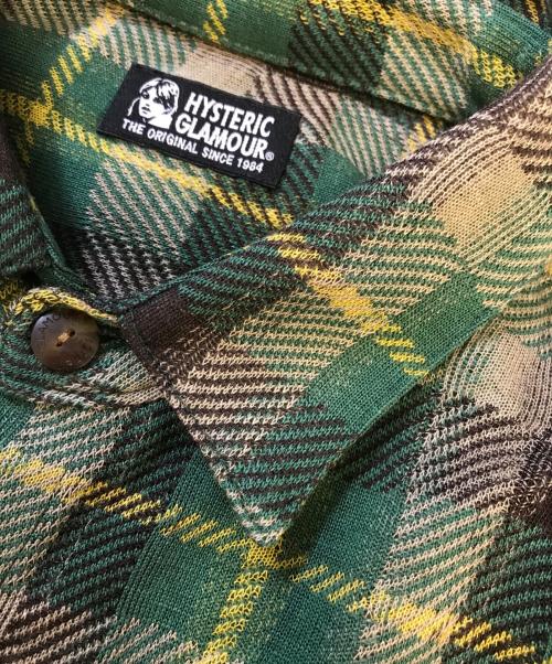 Hysteric Glamour（ヒステリックグラマー）Hysteric Glamour (ヒステリックグラマー) STILL CRAZY ビッグシャツ グリーン サイズ:FREEの古着・服飾アイテム