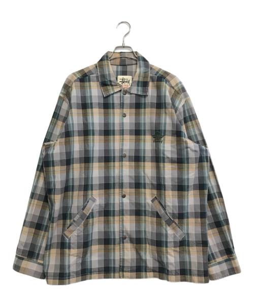 stussy（ステューシー）stussy (ステューシー) チェックシャツジャケット マルチカラー サイズ:Lの古着・服飾アイテム