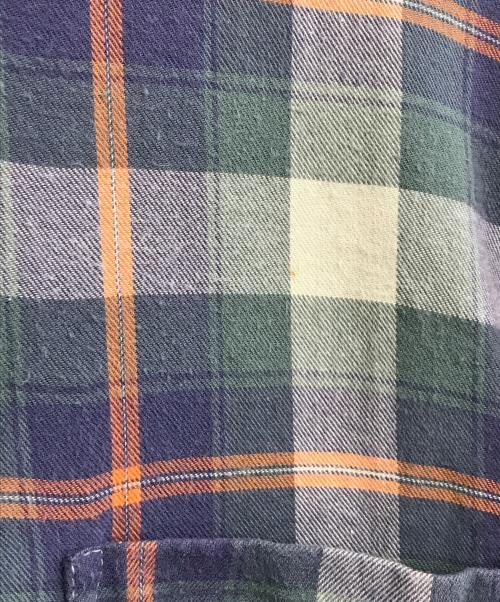 stussy（ステューシー）stussy (ステューシー) ハーフジップチェックシャツ マルチカラー サイズ:XL　　　の古着・服飾アイテム