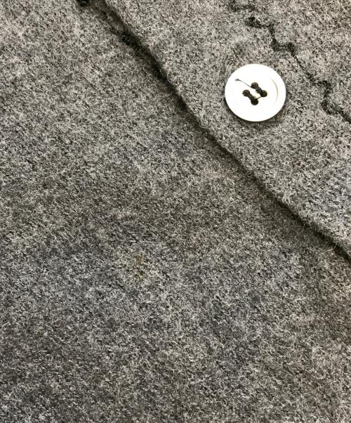 tricot COMME des GARCONS（トリココムデギャルソン）tricot COMME des GARCONS (トリココムデギャルソン) 丸襟ニットジャケット グレー サイズ:表記なしの古着・服飾アイテム