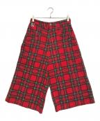 stukaストゥーカ）の古着「コーデュロイチェックパンツ」｜レッド