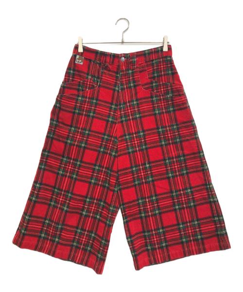 stuka（ストゥーカ）stuka (ストゥーカ) コーデュロイチェックパンツ レッド サイズ:32の古着・服飾アイテム