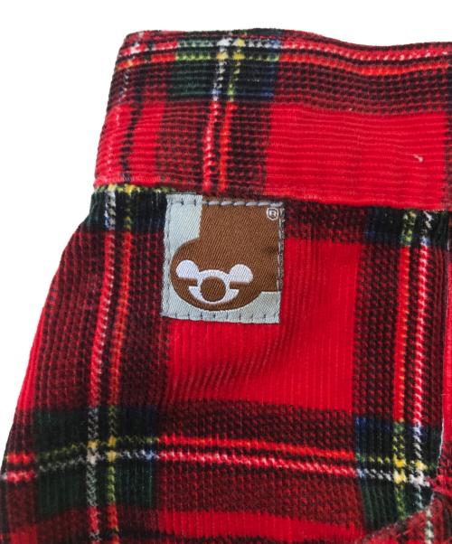 stuka（ストゥーカ）stuka (ストゥーカ) コーデュロイチェックパンツ レッド サイズ:32の古着・服飾アイテム