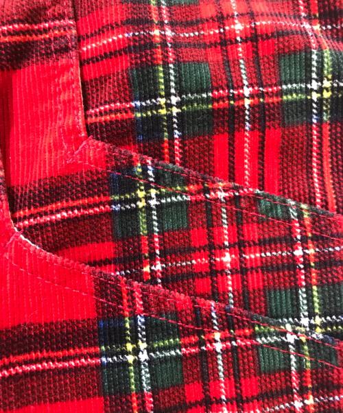 stuka（ストゥーカ）stuka (ストゥーカ) コーデュロイチェックパンツ レッド サイズ:32の古着・服飾アイテム