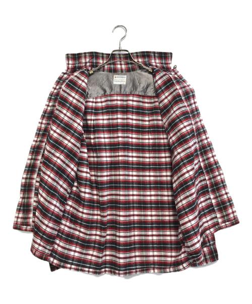 kentfield（ケントフィールド）kentfield (ケントフィールド) オープンカラーチェックシャツ レッド サイズ:Mの古着・服飾アイテム