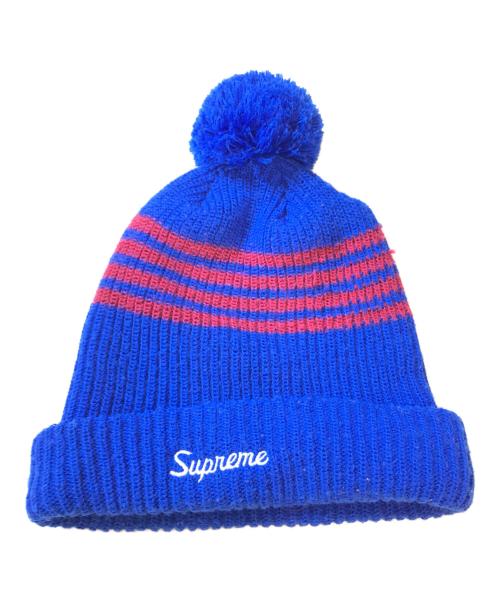 SUPREME（シュプリーム）SUPREME (シュプリーム) 4-Stripe Loose Gauge Beanie ブルーの古着・服飾アイテム