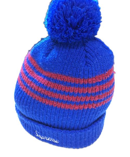 SUPREME（シュプリーム）SUPREME (シュプリーム) 4-Stripe Loose Gauge Beanie ブルーの古着・服飾アイテム