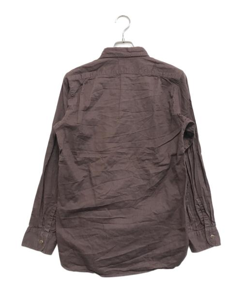 ATLAST & CO（アットラスト）ATLAST & CO (アットラスト) チンスト付シャツ ブラウン サイズ:2の古着・服飾アイテム